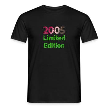 Édition limitée 2005 - T-shirt homme - noir - Devant - AI Model Male 178 light (178cm)