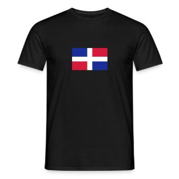 Dominikanische Republik - Männer T-Shirt - Schwarz - Vorne - AI Model Male 178 light (178cm)