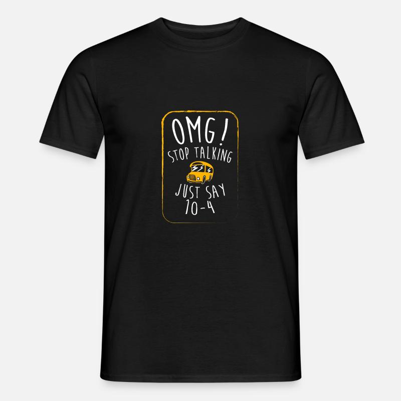 Schoolbus Chauffeur Schoolbus - Heren T-shirt - zwart