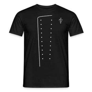 Le meilleur Chef - Tenue de cuisinier Toque - T-shirt homme - noir - Devant - AI Model Male 178 light (178cm)