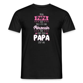 Tochter Papa Vater Geschenk - Männer T-Shirt - Schwarz - Vorne - AI Model Male 178 light (178cm)