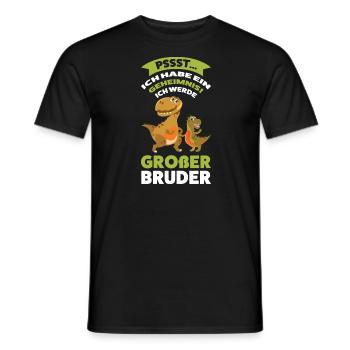 Großer Bruder Dinosaurier Grosser Bruder Geschenk - Männer T-Shirt - Schwarz - Vorne - AI Model Male 178 light (178cm)