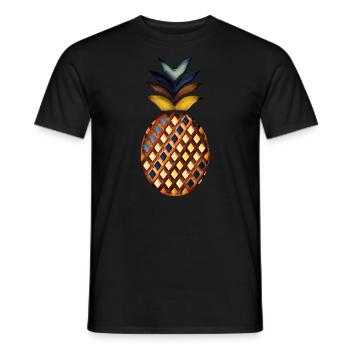 Happy Ananas Style - Männer T-Shirt - Schwarz - Vorne - AI Model Male 178 light (178cm)