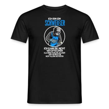 Schweißer Beruf Schweißerei Geschenk - Männer T-Shirt - Schwarz - Vorne - AI Model Male 178 light (178cm)