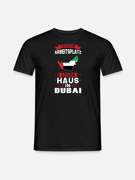 Dubai Flagge Dubaisch Geschenk - Männer T-Shirt - Schwarz