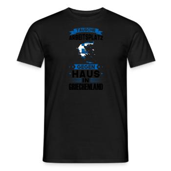 Polen Flagge Poland Geschenk - Männer T-Shirt - Schwarz - Vorne - AI Model Male 178 light (178cm)