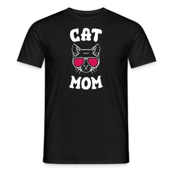 Cat Mom - Männer T-Shirt - Schwarz - Vorne - AI Model Male 178 light (178cm)