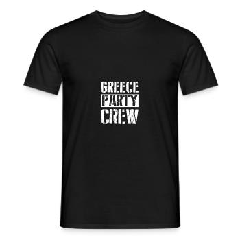 Greece Party Crew - Men's T-Shirt - black - Front - AI Model Male 178 light (178cm)