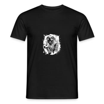 Bulldog Dog Soccer Équipe sportive - T-shirt homme - noir - Devant - AI Model Male 178 light (178cm)