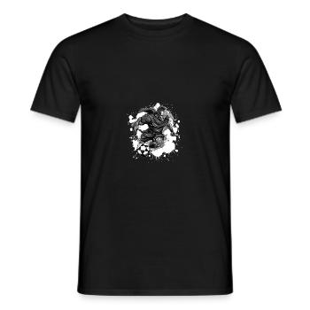 Spartan Football Gladiator Sports - T-shirt homme - noir - Devant - AI Model Male 178 light (178cm)