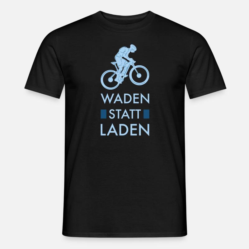 Anti Ebike Waden statt Laden - Männer T-Shirt - Schwarz