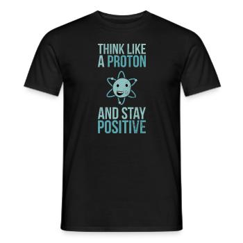 Penser comme Proton - la science - T-shirt homme - noir - Devant - AI Model Male 178 light (178cm)