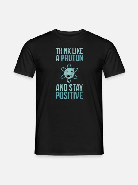 Penser comme Proton - la science - T-shirt homme - noir