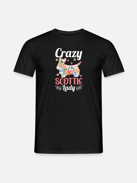Scottish Terrier Scottie Dog - Men's T-Shirt - black