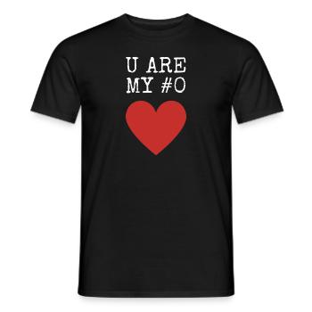 U ARE MY #0 - Men's T-Shirt - black - Front - AI Model Male 178 light (178cm)