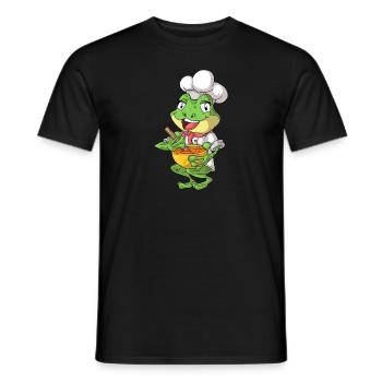 Grenouille cuite / Grenouille bouillante - T-shirt homme - noir - Devant - AI Model Male 178 light (178cm)