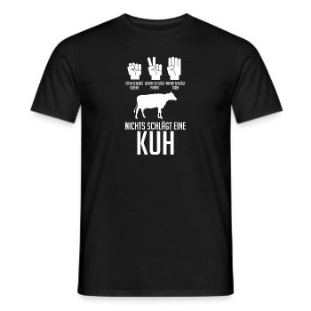 Kuh Landwirt Bauernhof Kühe - Männer T-Shirt - Schwarz - Vorne - AI Model Male 178 light (178cm)