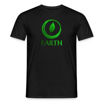 Quatre éléments de la terre - T-shirt homme - noir - Devant - AI Model Male 178 light (178cm)