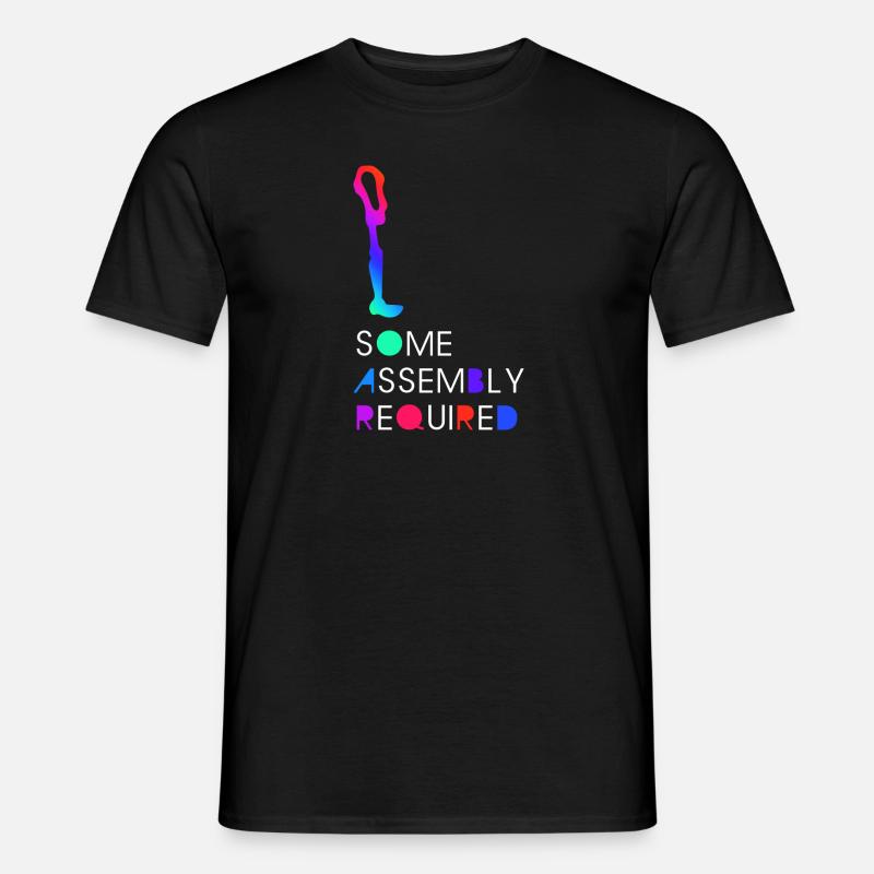 Prothese Amputiert Behinderung Geschenk - Männer T-Shirt - Schwarz