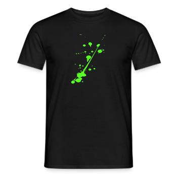 Mal Kleks art - Men's T-Shirt - black - Front - AI Model Male 178 light (178cm)