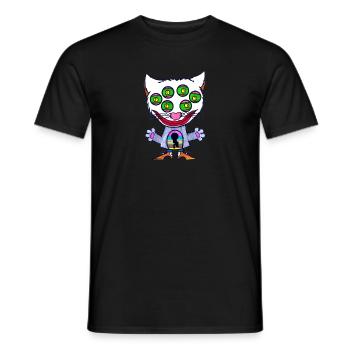 Schloss Katzen Augen - Männer T-Shirt - Schwarz - Vorne - AI Model Male 178 light (178cm)