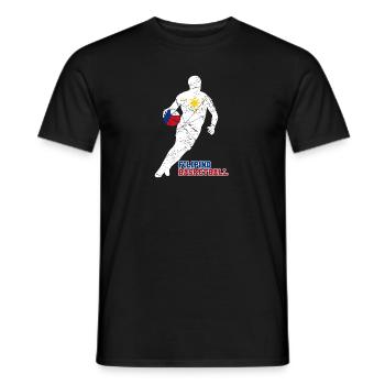 Philippinen Filipino Flagge Basketball I Geschenk - Männer T-Shirt - Schwarz - Vorne - AI Model Male 178 light (178cm)