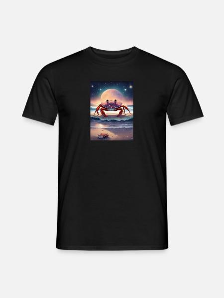 Sternzeichen Krebs - Männer T-Shirt - Schwarz