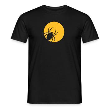 Spider - Men's T-Shirt - black - Front - AI Model Male 178 light (178cm)