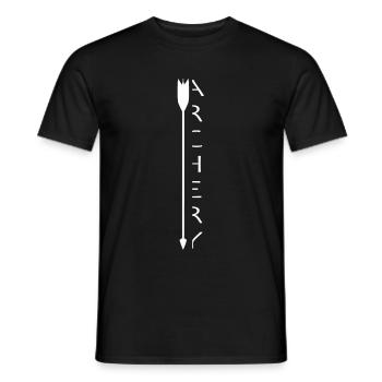 Bogenschießen Bogenschiessen Archery Pfeil Bogen - Männer T-Shirt - Schwarz - Vorne - AI Model Male 178 light (178cm)