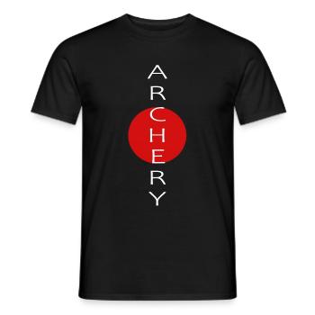 Bogenschießen Archery Pfeil Bogen - Männer T-Shirt - Schwarz - Vorne - AI Model Male 178 light (178cm)