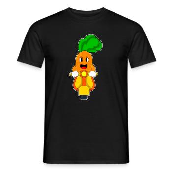 Carrot Scooter - Men's T-Shirt - black - Front - AI Model Male 178 light (178cm)