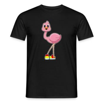 Chaussures Flamingo - T-shirt homme - noir - Devant - AI Model Male 178 light (178cm)