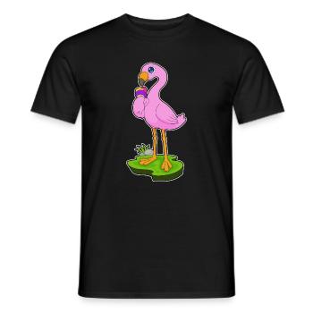 Flamingo Waffeleis - Männer T-Shirt - Schwarz - Vorne - AI Model Male 178 light (178cm)