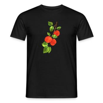 Äpfel - Männer T-Shirt - Schwarz - Vorne - AI Model Male 178 light (178cm)