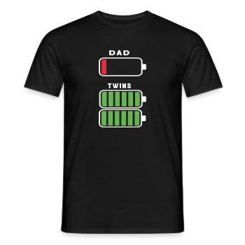 papa cadeau père sort fils drôle fille - T-shirt homme - noir - Devant - AI Model Male 178 light (178cm)