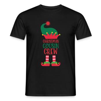 Christmas Cousin Crew - Männer T-Shirt - Schwarz - Vorne - AI Model Male 178 light (178cm)