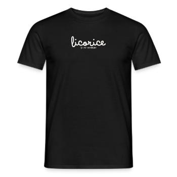 LICORICE IS MY ANARCHY - Männer T-Shirt - Schwarz - Vorne - AI Model Male 178 light (178cm)