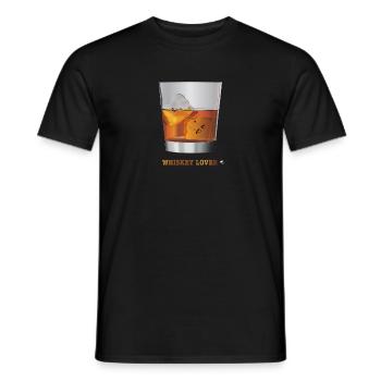Verre De Whisky Amant De Whisky - T-shirt homme - noir - Devant - AI Model Male 178 light (178cm)