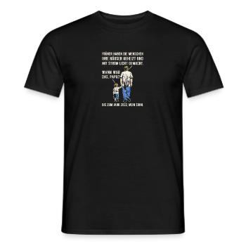 Heizkosten Stromkosten Inflation Spruch Silvester - Männer T-Shirt - Schwarz - Vorne - AI Model Male 178 light (178cm)