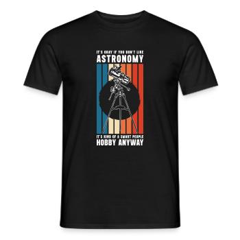 Espace spatial astronomique - T-shirt homme - noir - Devant - AI Model Male 178 light (178cm)