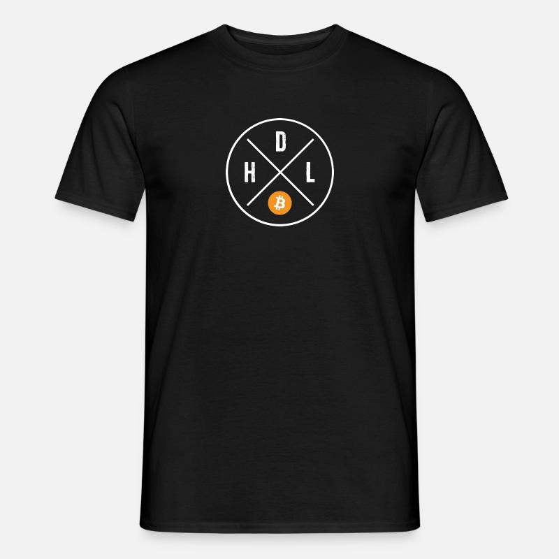 Bitcoin - Männer T-Shirt - Schwarz