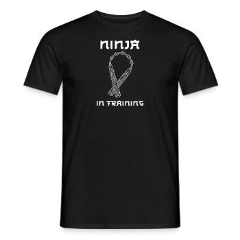 Ninjutsu Nunchaku Ninja Training Waffen Karate - Männer T-Shirt - Schwarz - Vorne - AI Model Male 178 light (178cm)