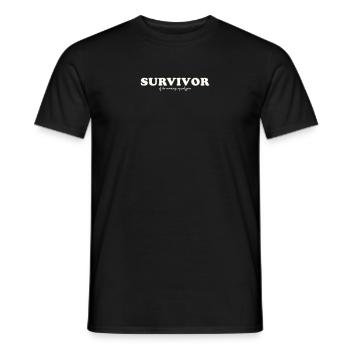 SURVIVANT DE L’APOCALYPSE DU MARIAGE - T-shirt homme - noir - Devant - AI Model Male 178 light (178cm)