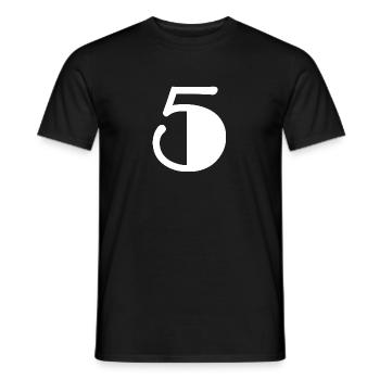 5 JAHRE. 5-JÄHRIGES JUBILÄUM. GEBURTSTAG 5 JAHRE. 5 - Männer T-Shirt - Schwarz - Vorne - AI Model Male 178 light (178cm)