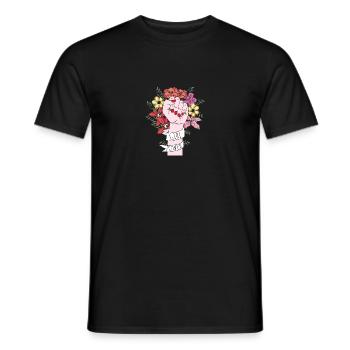 Girl power - Men's T-Shirt - black - Front - AI Model Male 178 light (178cm)