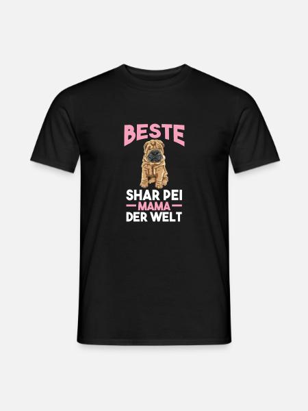 Shar Pei Shar Pei Mama - Männer T-Shirt - Schwarz