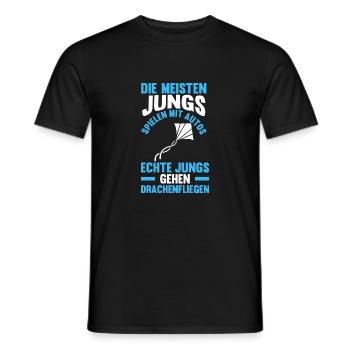 Drachenfliegen - Männer T-Shirt - Schwarz - Vorne - AI Model Male 178 light (178cm)