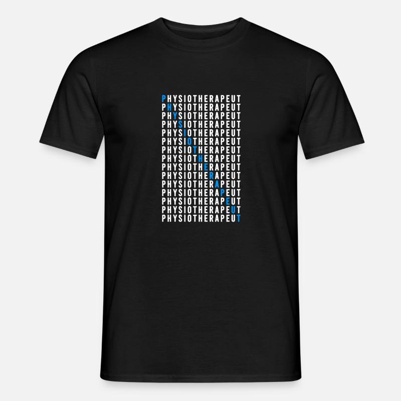 Physiotherapeut - Männer T-Shirt - Schwarz