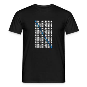 Physiklehrer - Männer T-Shirt - Schwarz - Vorne - AI Model Male 178 light (178cm)