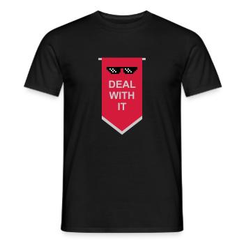 Flag Traitez-le - T-shirt homme - noir - Devant - AI Model Male 178 light (178cm)
